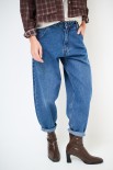 JEANS CARROT 5 TASCHE BLU
