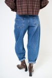 JEANS CARROT 5 TASCHE BLU