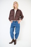 JEANS CARROT 5 TASCHE BLU