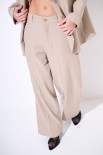 PANTA PALAZZO TASCA DRITTA BEIGE