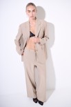 PANTA PALAZZO TASCA DRITTA BEIGE