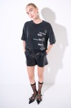 T-SHIRT OVER MANICA CORTA SCRITTE LATERALI GRIGIO