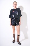 T-SHIRT OVER MANICA CORTA PATCH NUOVA GRIGIO