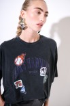T-SHIRT OVER MANICA CORTA PATCH NUOVA GRIGIO