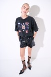 T-SHIRT MANICA CORTA OVER STAMPA 92 NERO