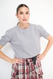 MAGLIA MANICA LORIA GRIGIO MEDIO