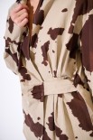 CAMICIA DETTAGLIO INCROCIO TELA UNITO MUCCATO
