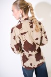 CAMICIA DETTAGLIO INCROCIO TELA UNITO MUCCATO