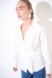 CAMICIA INCROCIO TELA UNITO BIANCO