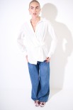 CAMICIA INCROCIO TELA UNITO BIANCO