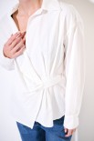 CAMICIA INCROCIO TELA UNITO BIANCO