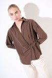 CAMICIA INCROCIO TELA UNITO MORO