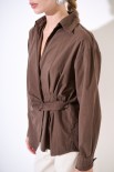 CAMICIA INCROCIO TELA UNITO MORO