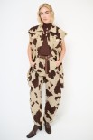 GILET OVER SIZE LUNGO MUCCATO