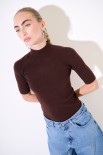 MAGLIA MEZZA MANICA COSTINA INTEGRALE MORO