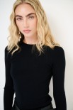 MAGLIA PARICOLLO COSTINA INTEGRALE NERO