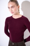 MAGLIA PARICOLLO COSTINA INTEGRALE VINO
