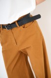PANTA PALAZZO GABARDINA SMERIGLI TABACCO