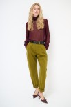 PANTA CHINO GABARDINA SMERIGLI OLIO