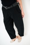 PANTA OVER CON TASCONI DT GABARDINA SMERIGLI NERO