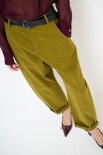 PANTA OVER CON TASCONI DT GABARDINA SMERIGLI OLIO