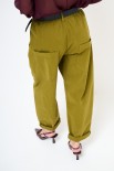 PANTA OVER CON TASCONI DT GABARDINA SMERIGLI OLIO