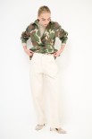 PANTALONE BALOON SFRANGIATO TINTOCAPO PANNA