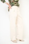 PANTALONE BALOON SFRANGIATO TINTOCAPO PANNA