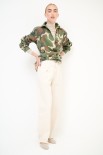 PANTALONE BALOON SFRANGIATO TINTOCAPO PANNA