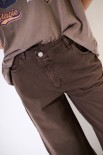 PANTALONE PALAZZO CHIUSURA ASIMMETRICA TINTOCAPO MORO