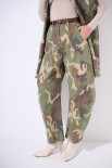 PANTALONE BALLON CON CINTURA VERDE MILITARE