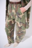 PANTALONE BALLON CON CINTURA VERDE MILITARE