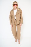 GIACCA OVER BOMBER CAMMELLO