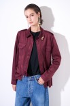 CAMICIA BOTTONI IN TINTA CON SPILLA VINO