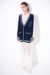 CARDIGAN COLLEGE BLU/BIANCO
