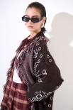 GIACCA KIMONO IN MAGLIA CON CINTURA PAISLEY MORO