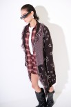 GIACCA KIMONO IN MAGLIA CON CINTURA PAISLEY MORO