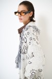 GIACCA KIMONO IN MAGLIA CON CINTURA PAISLEY SABBIA