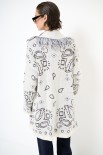 GIACCA KIMONO IN MAGLIA CON CINTURA PAISLEY SABBIA