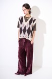 GILET OVER ROMBI MORO