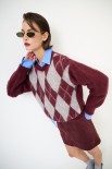 PARICOLLO ROMBI BORDEAUX
