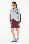MAGLIA SCOLLO V GRIGIO/BORDO