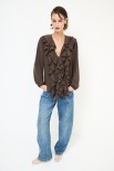 CAMICIA DOPPIA ROUCHES FLUIDO CIOCCOLATO