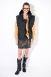 GILET TRAPUNTA CON CAPPUCCIO NERO