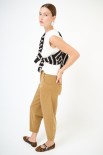 PANTALONE CARROT GABARDINA TINTO CAPO BAMBOO