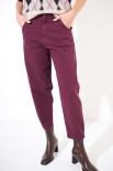 PANTALONE CARROT GABARDINA TINTO CAPO VINO
