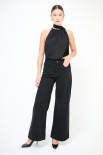 PANTALONE LARGO OBLIQUE TASCHE BULL TINTO CAPO NERO