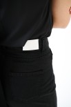 PANTALONE LARGO OBLIQUE TASCHE BULL TINTO CAPO NERO