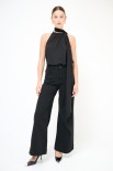 PANTALONE LARGO OBLIQUE TASCHE BULL TINTO CAPO NERO