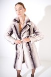 PELLICCIA ECO FUR SCOLLO REVER E CINTURA BURRO